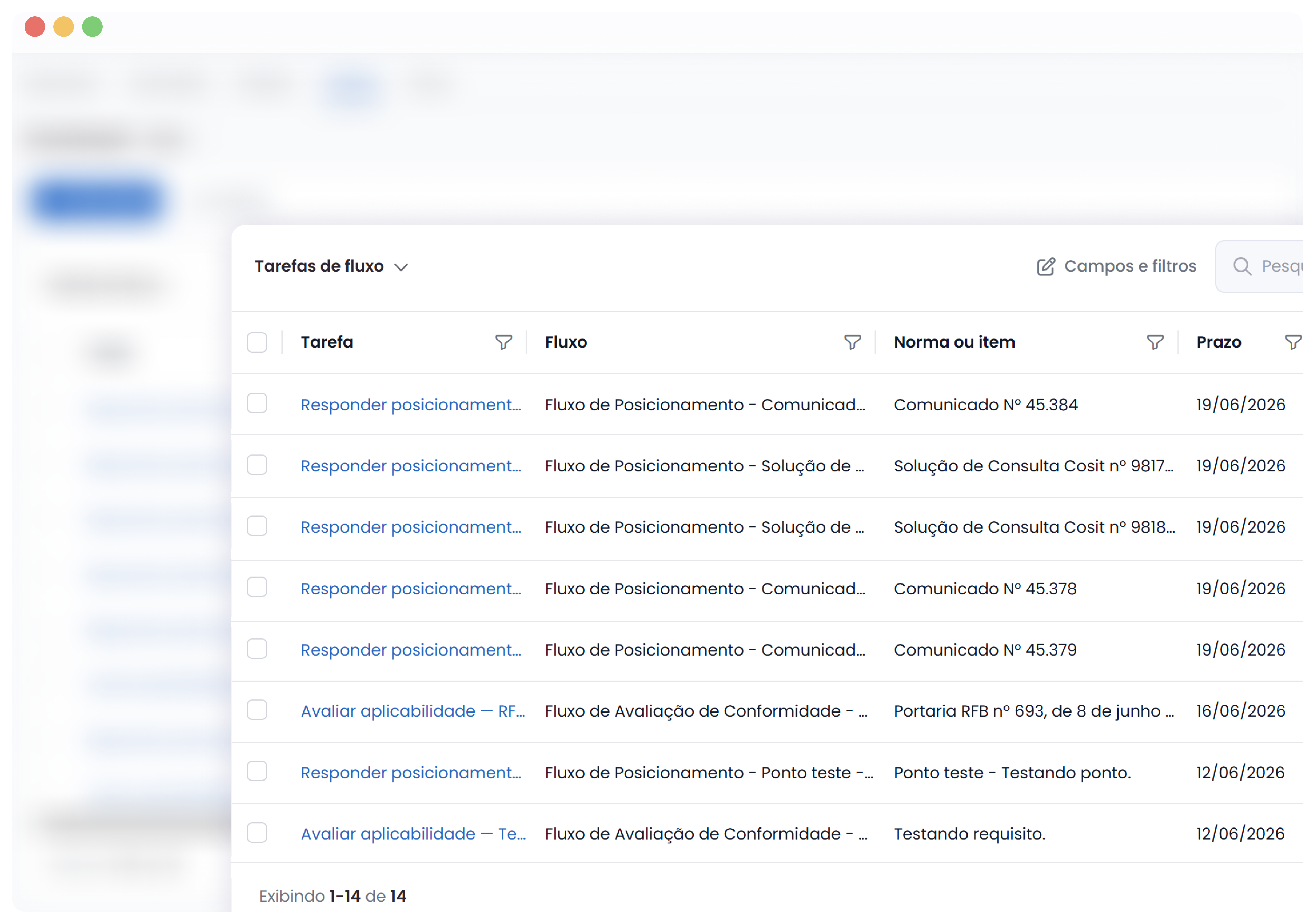Preview de gestão e colaboração regulatória no Compliance Hub