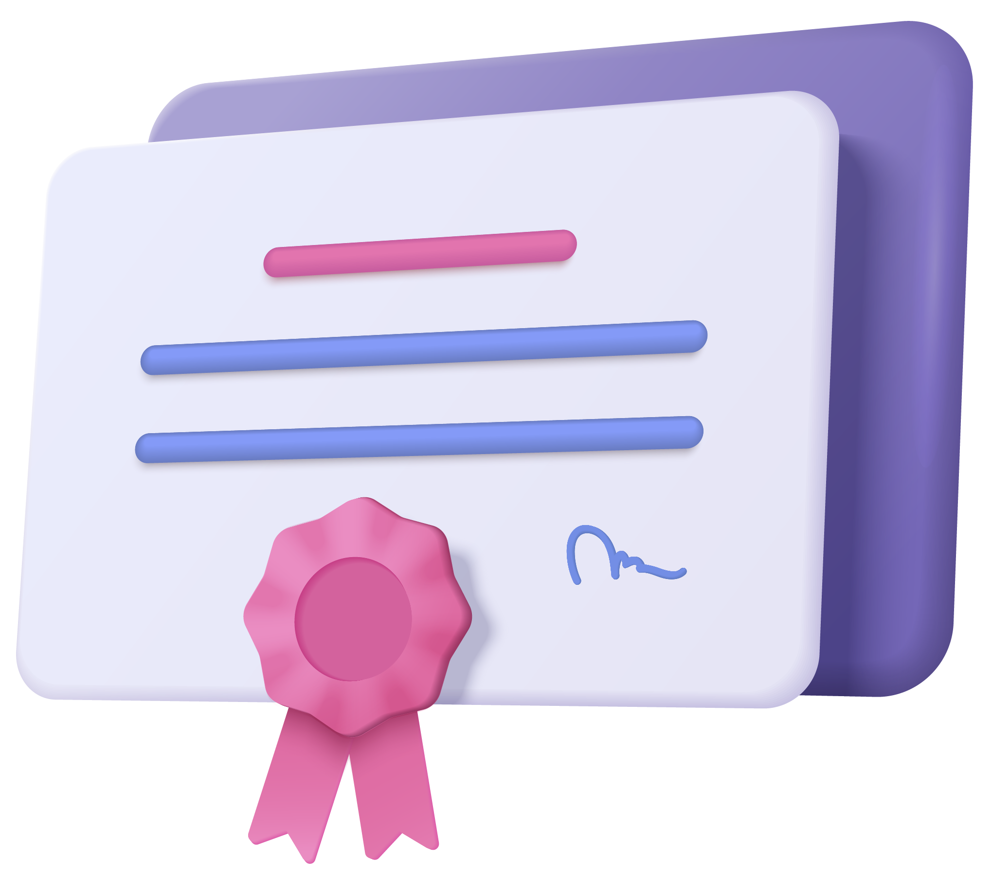 Ilustração de certificado